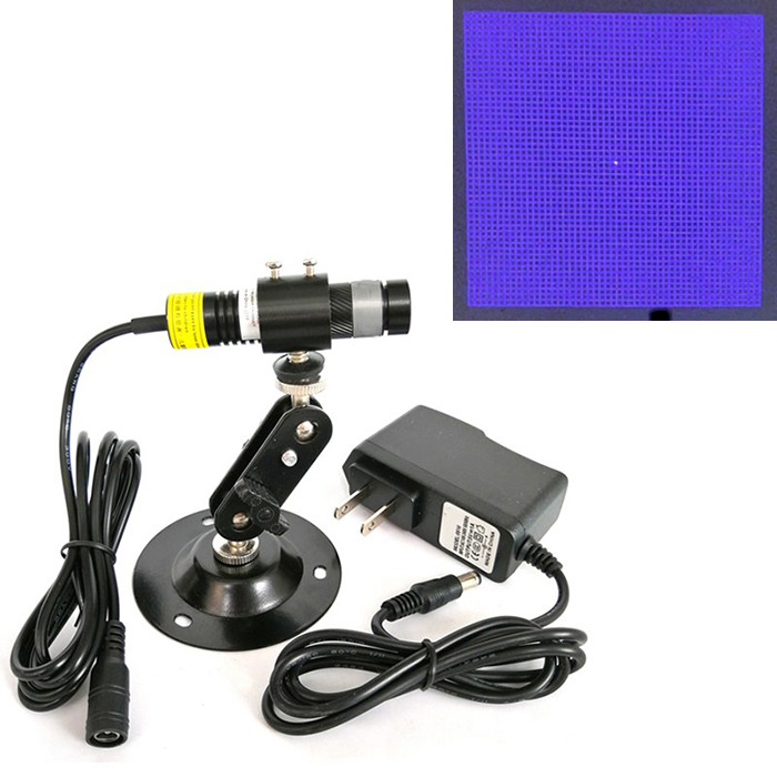 450nm 80mW Blue Structured Light Source 50x50 Grid Vision Grating Diffraction Laser Module